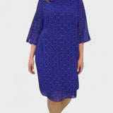 Lara - Vestido Midi de Moda Feminina com Decote Redondo