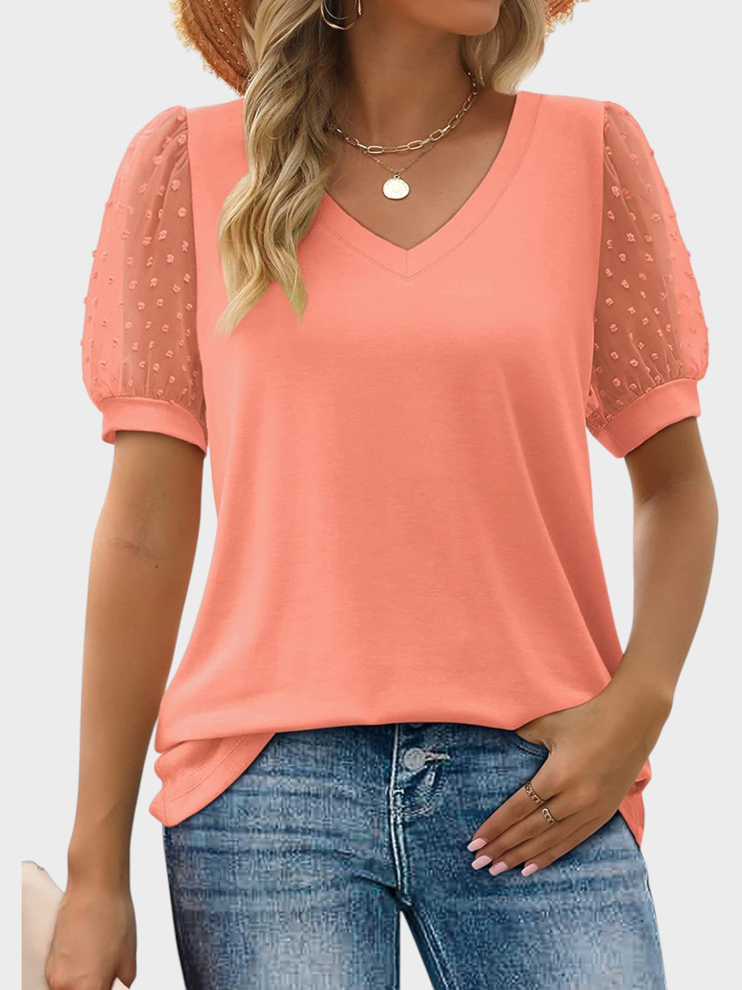 Sophia™ - Blusa Elegante com Decote em V