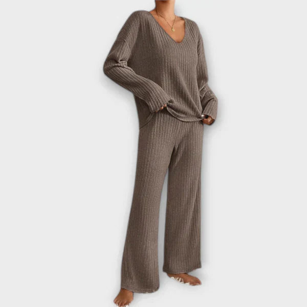 Ribbed Recliner Set – Conjunto Confortável e Estiloso