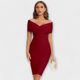 Samantha - Elegantes Kleid mit V-Ausschnitt