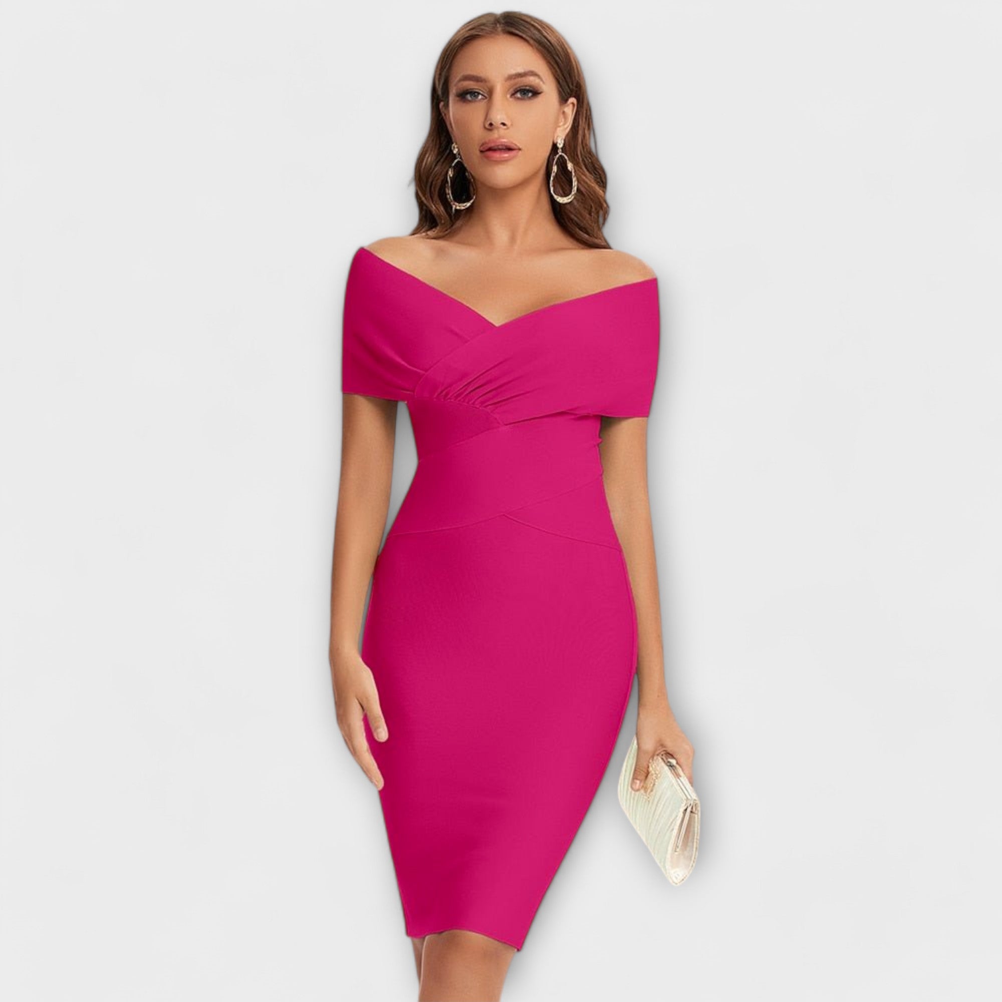 Samantha - Vestido Elegante com Decote em V
