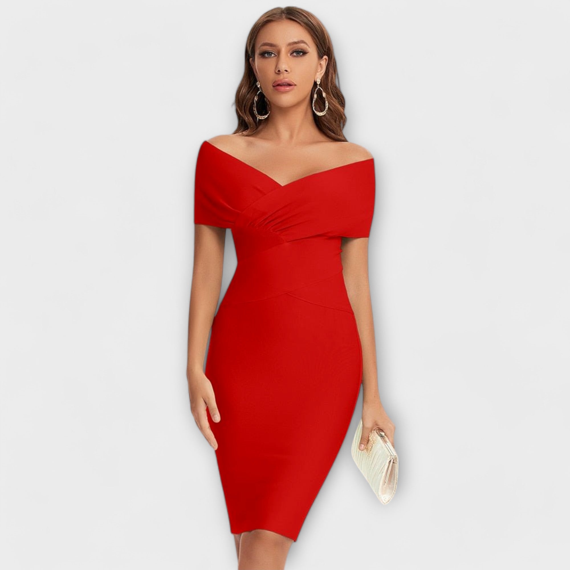 Samantha - Vestido Elegante com Decote em V