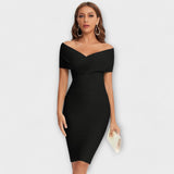 Samantha - Elegantes Kleid mit V-Ausschnitt