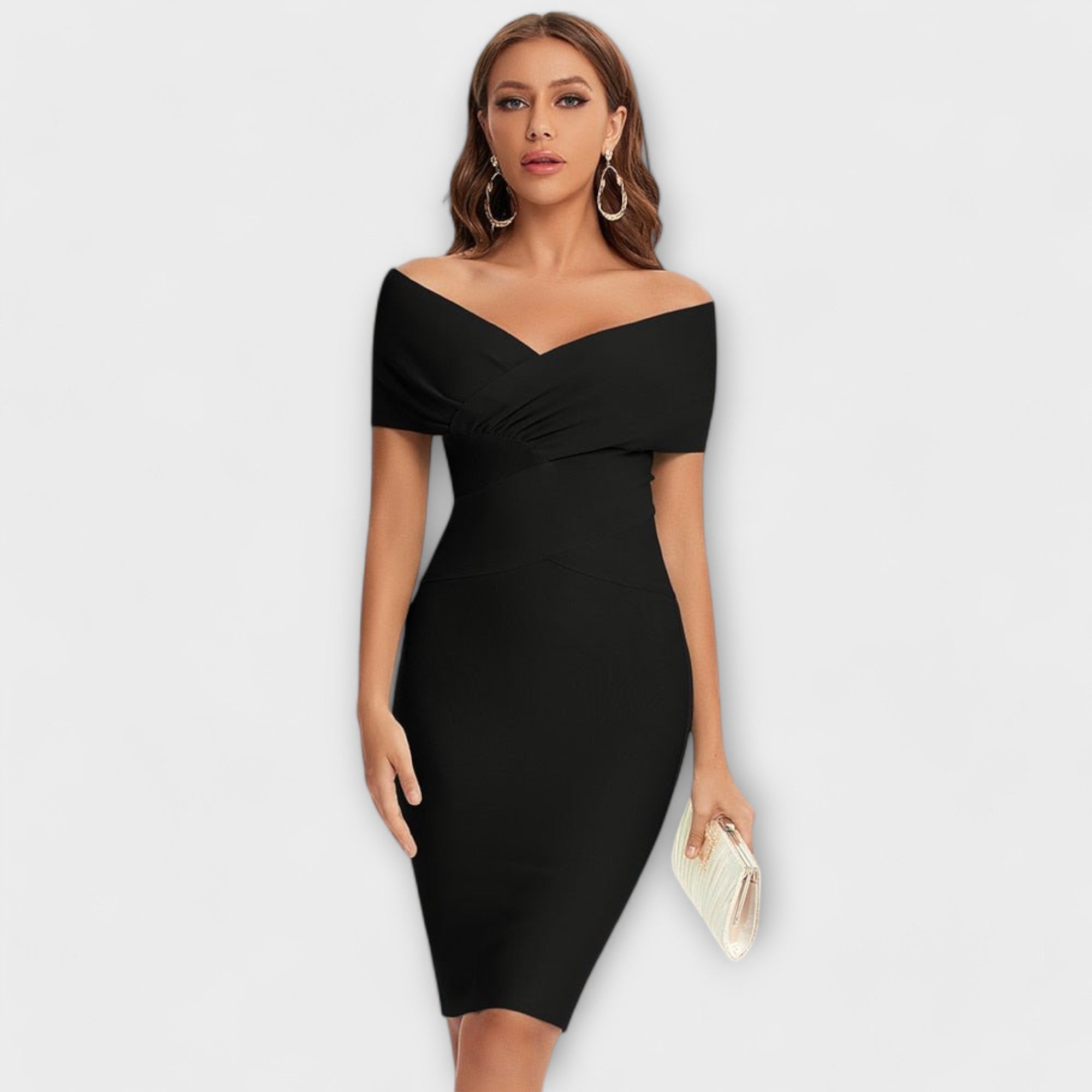 Samantha - Vestido Elegante com Decote em V