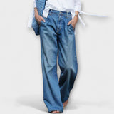 Ava - Jeans de Corte Largo de Alta Qualidade