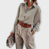 Ashley - Blusa Vintage de Manga Longa
