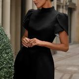 Lyraea | Vestido Mini com Mangas Elegantes em Forma de Pétala