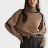 Sweat Elegante de Gola Alta e Macio