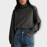 Sweat Elegante de Gola Alta e Macio