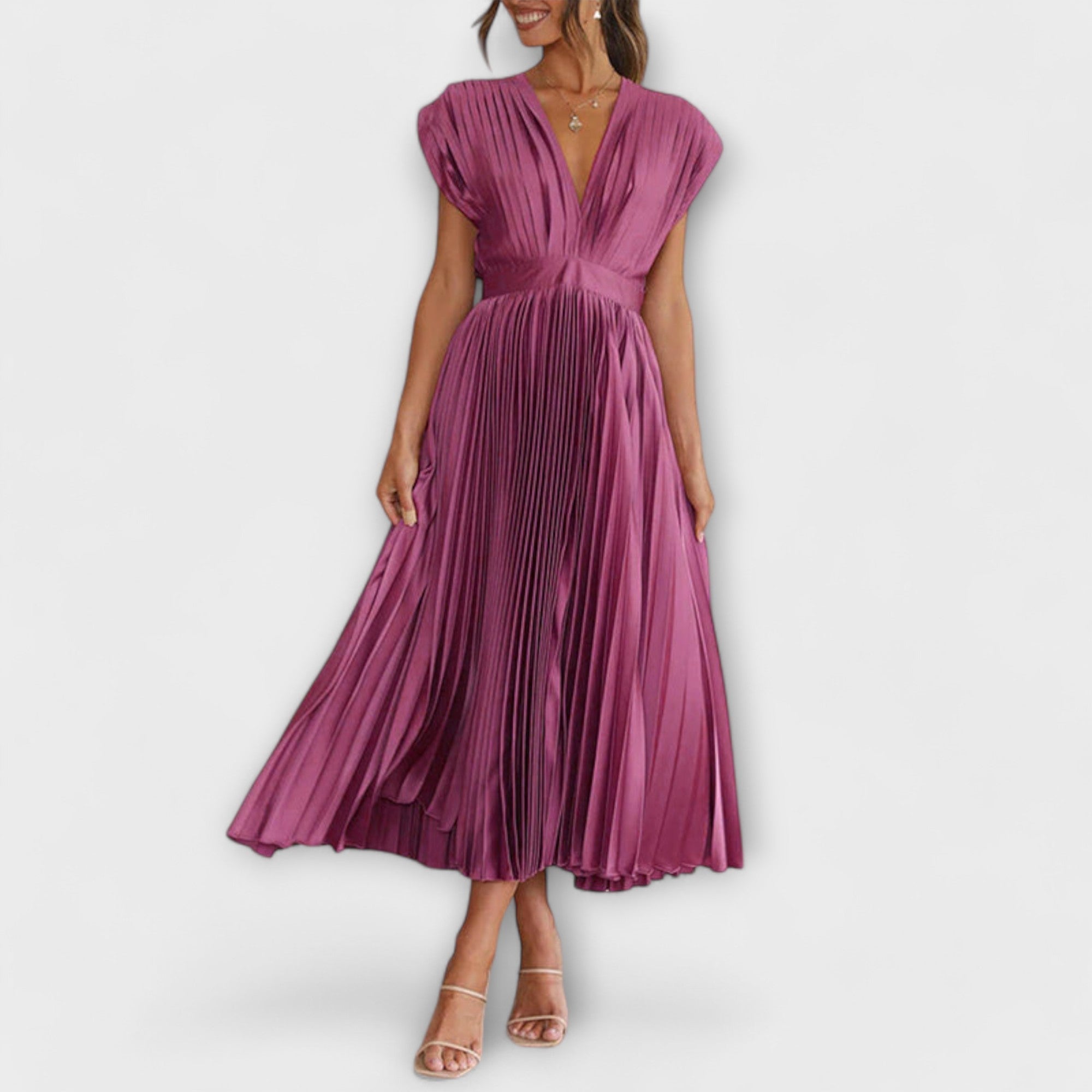 Luana - Vestido com Decote em V