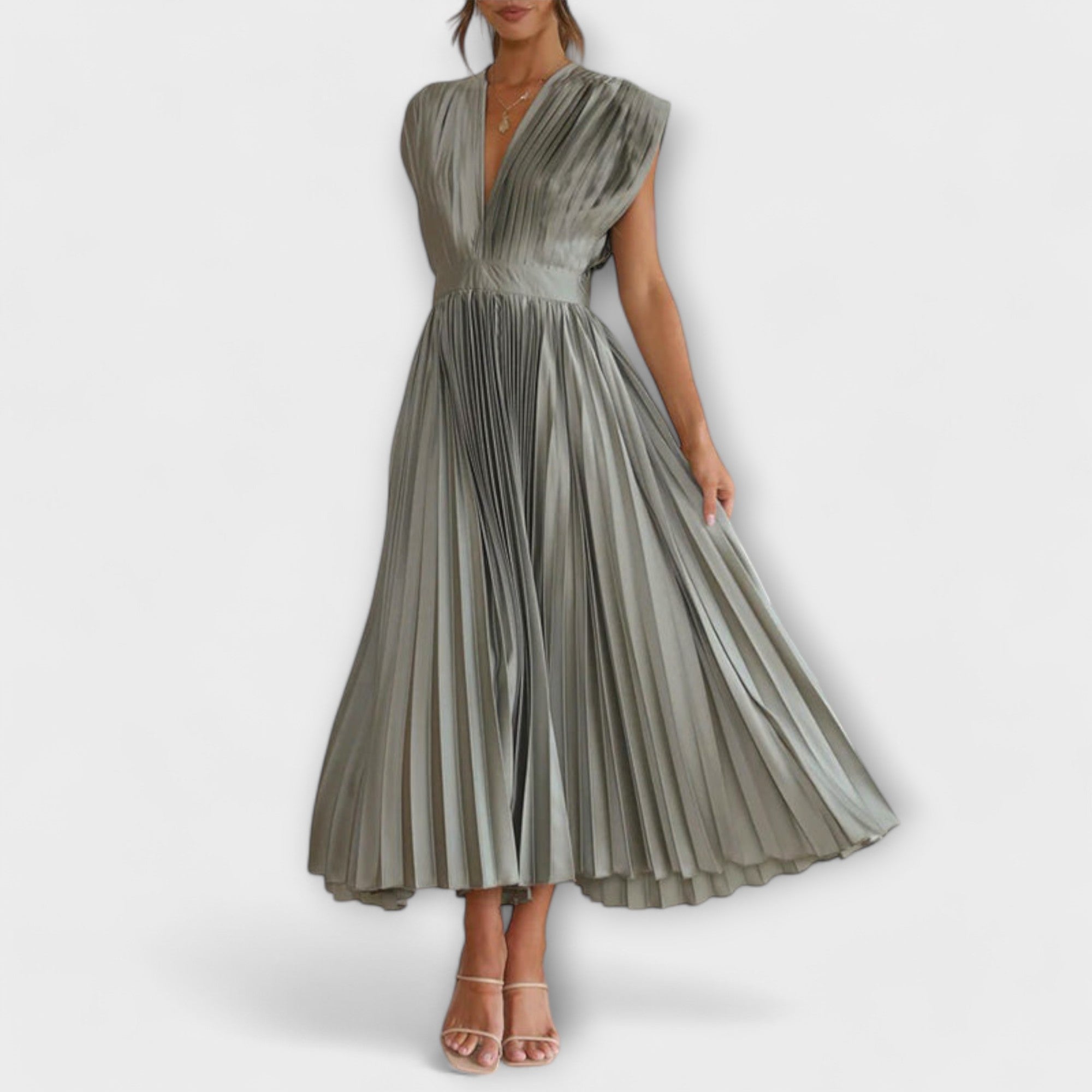 Luana - Vestido com Decote em V