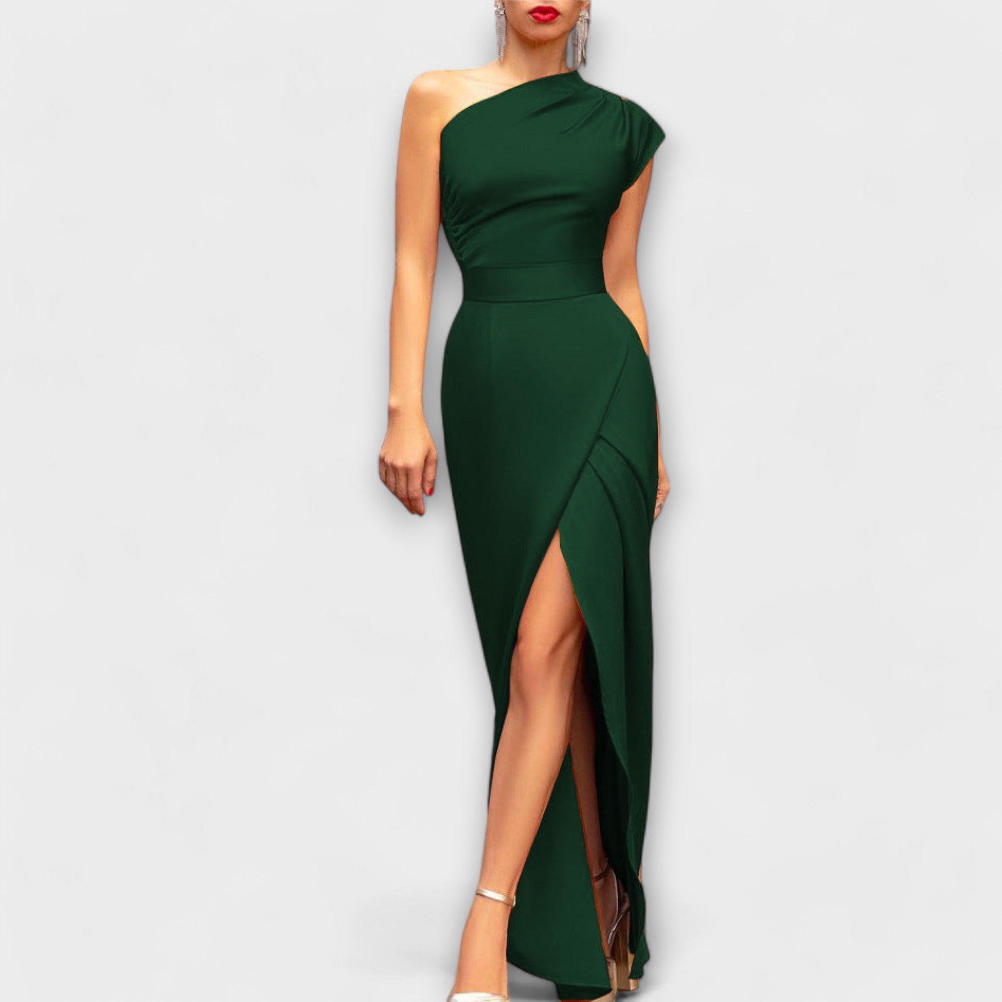 Vestido de Festa Assimétrico Elegante