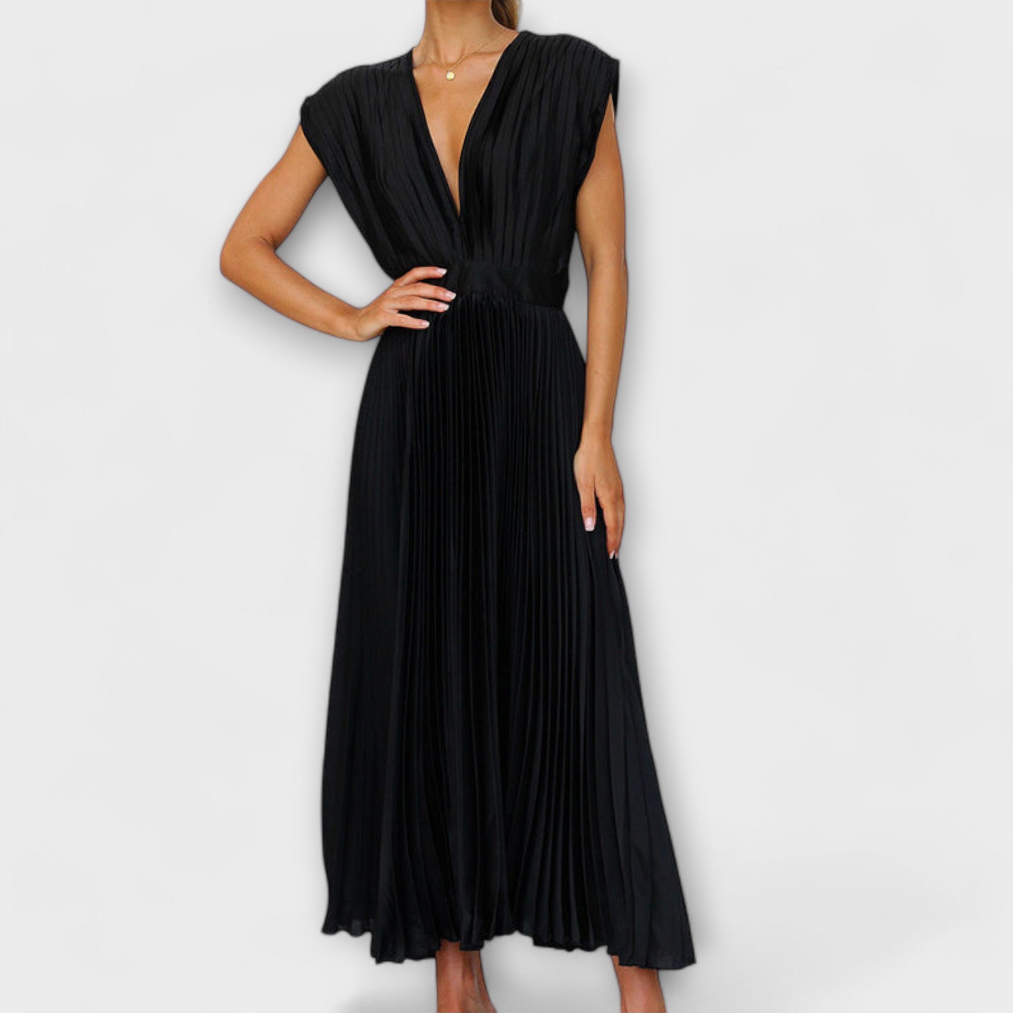 Luana - Vestido com Decote em V