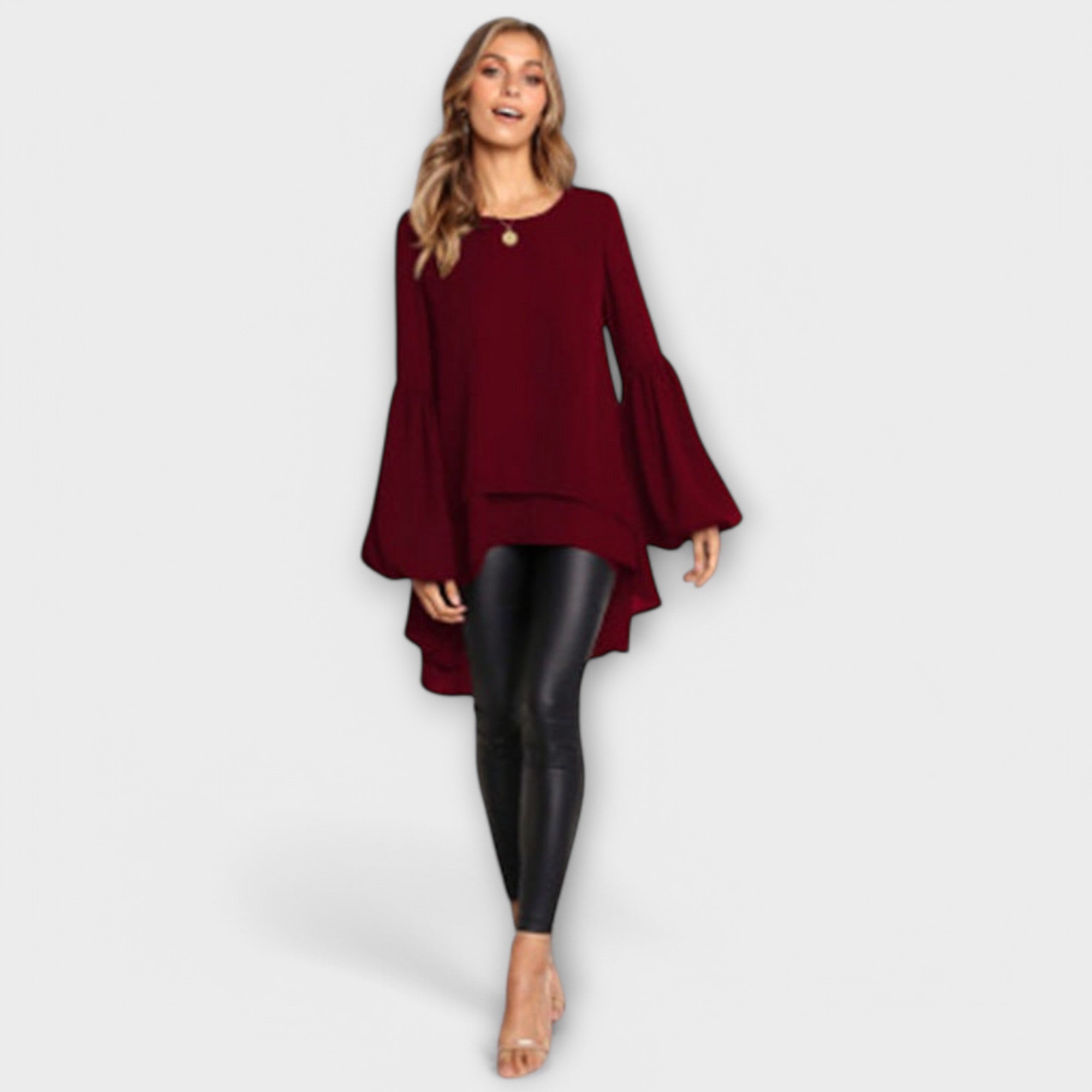 Aria - Blusa de Primavera com Decote Redondo