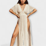 Maxi-Kleid Kimono im griechischen Stil