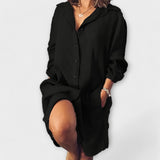 Blusa de Linho Casual para o Dia a Dia