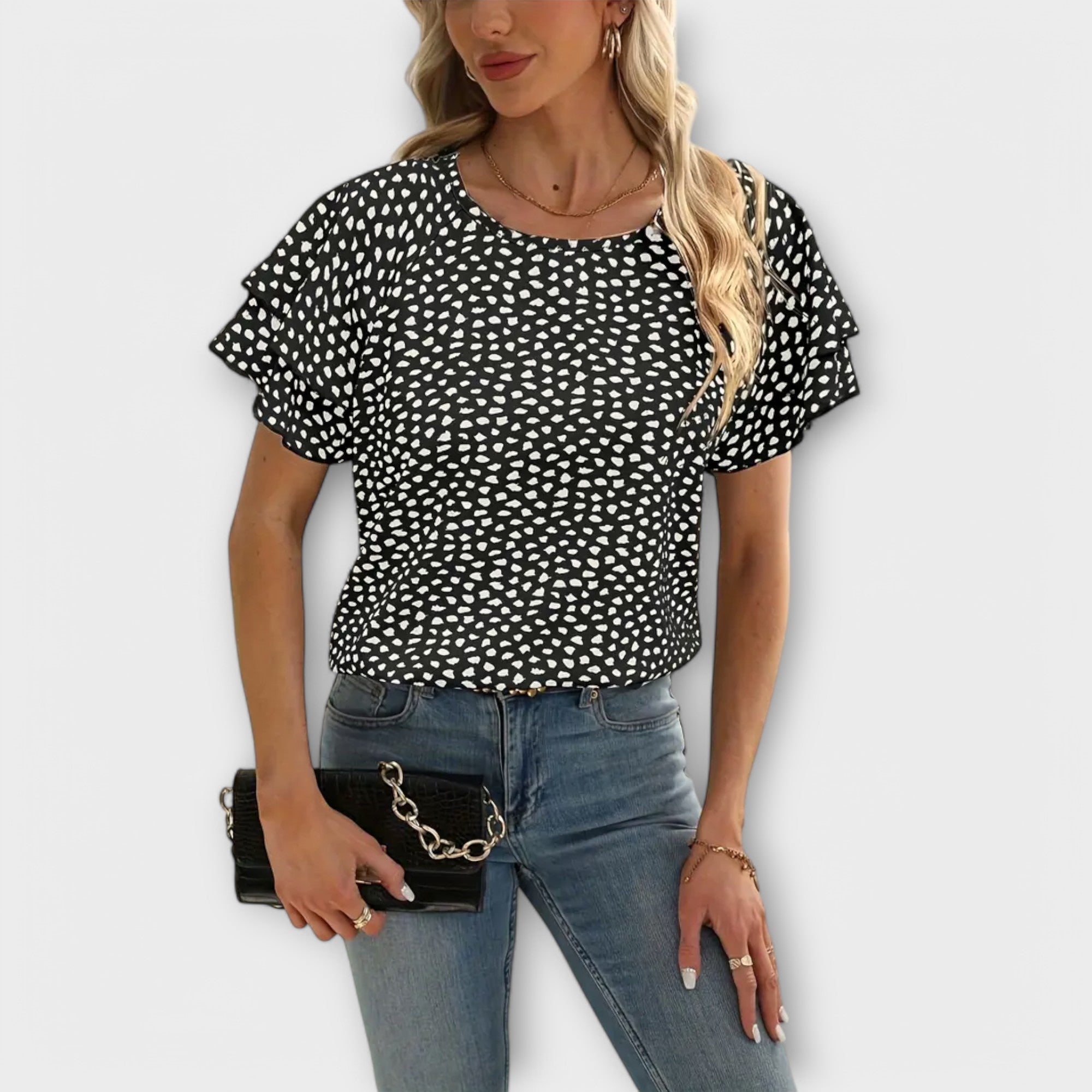 Samantha - Blusa com Bolinhas