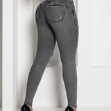 Nina™ Jeans de cintura alta, levantadores de nádegas, emagrecedores, justos e rasgados