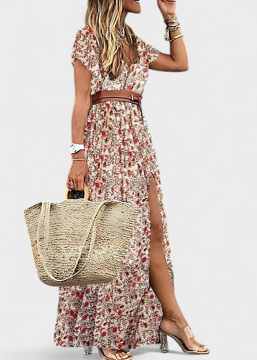 Vera - Elegante Vestido Maxi Boêmio