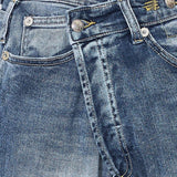 Zoe | Jeans Largos com Fechamento Assimétrico