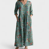Eliana | Elegante vestido de flores em qualidade premium
