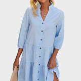 Vestido Fluido Xadrez Tuva