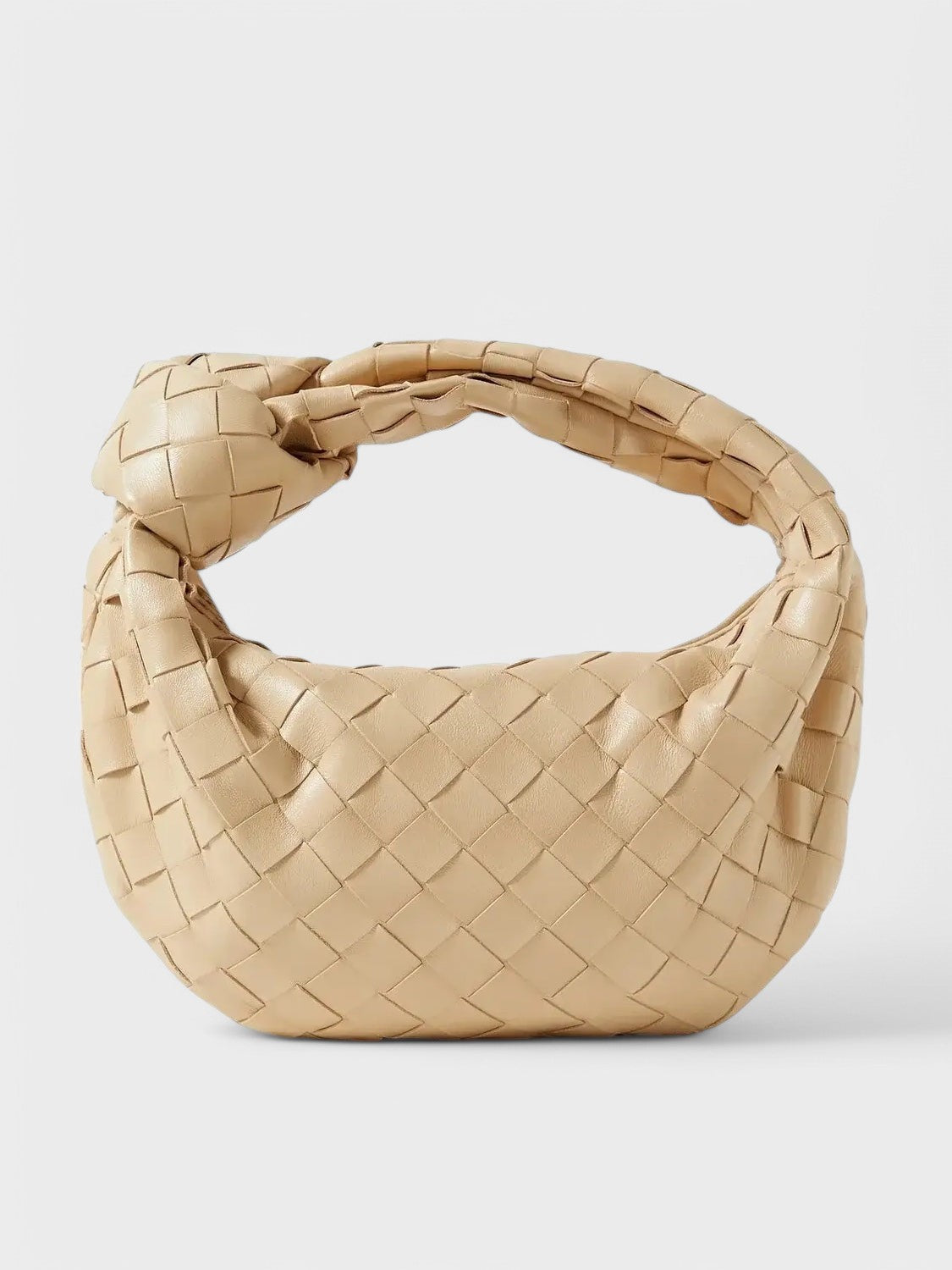Mini bolsa de mão tecida com design moderno – Sophia