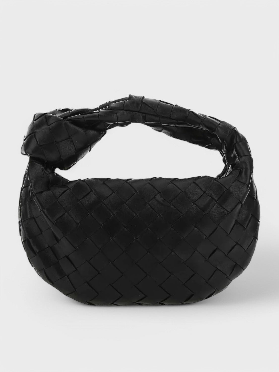 Mini bolsa de mão tecida com design moderno – Sophia