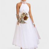 Vestido Aria com Gola Alta