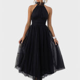 Vestido Aria com Gola Alta