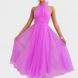 Vestido Aria com Gola Alta