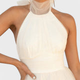 Vestido Aria com Gola Alta